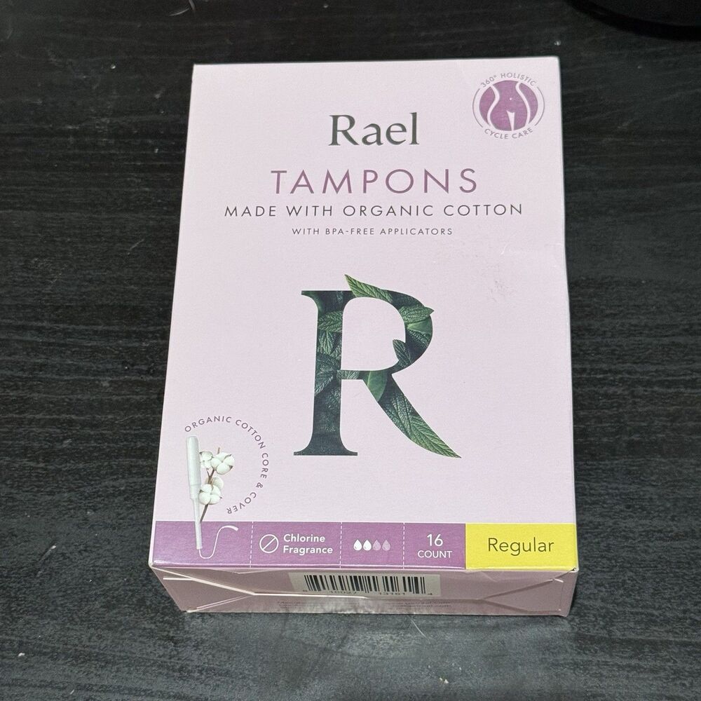 Rael Regular Tampons (made w/ organic cotton) & BPA-free Applicators - 16 ct.